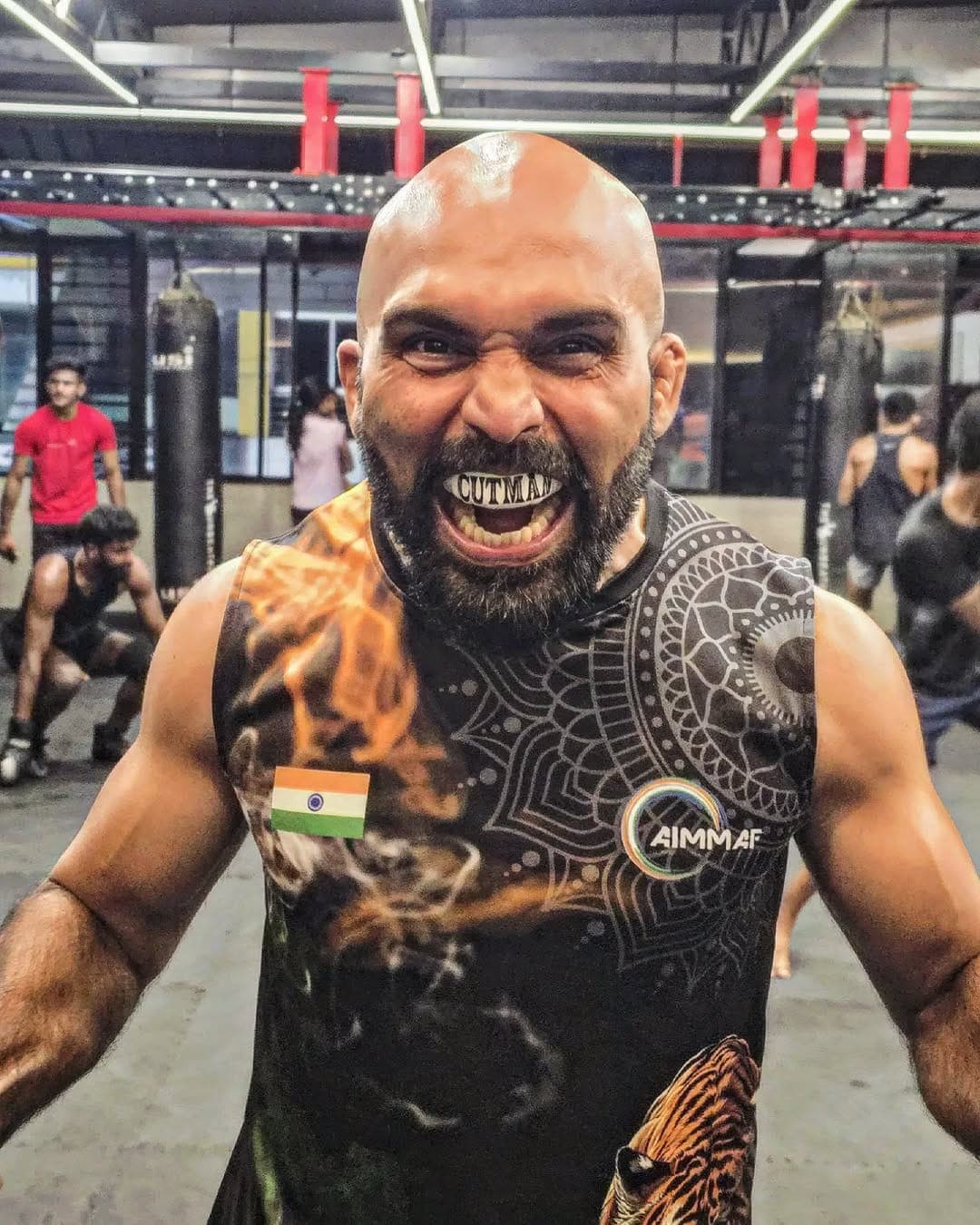 Happy customer using our dental products